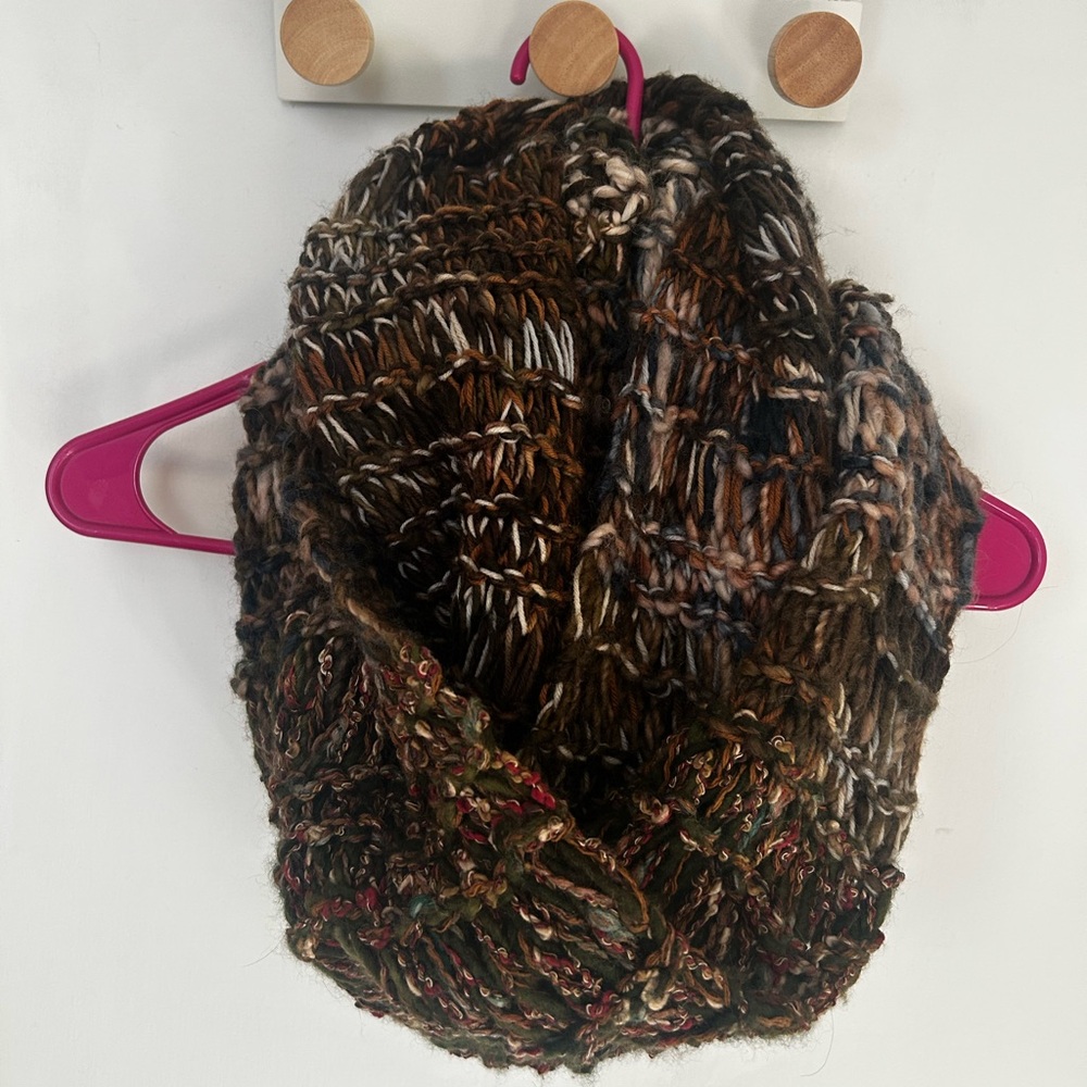 Chunky Knit Multicolor Scarf